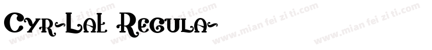 Cyr-Lat Regula字体转换